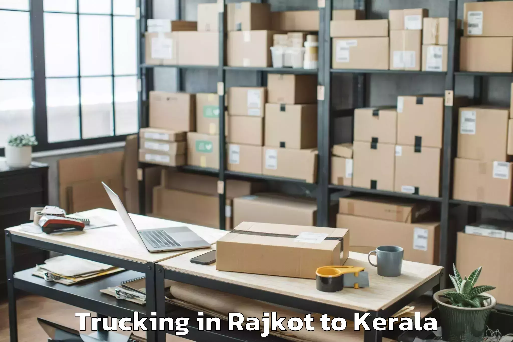 Book Your Rajkot to Karimba Trucking Today